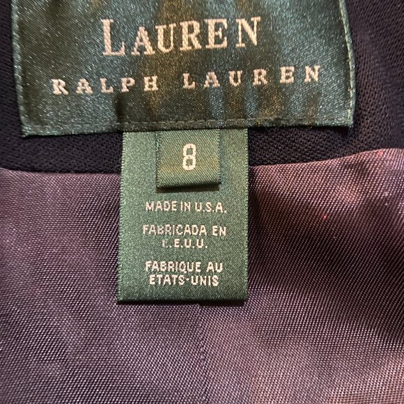 ❤️❤️Lauren Ralph Lauren 100% Wool Blazer with Crest Made in USA 8 - Picture 8 of 9